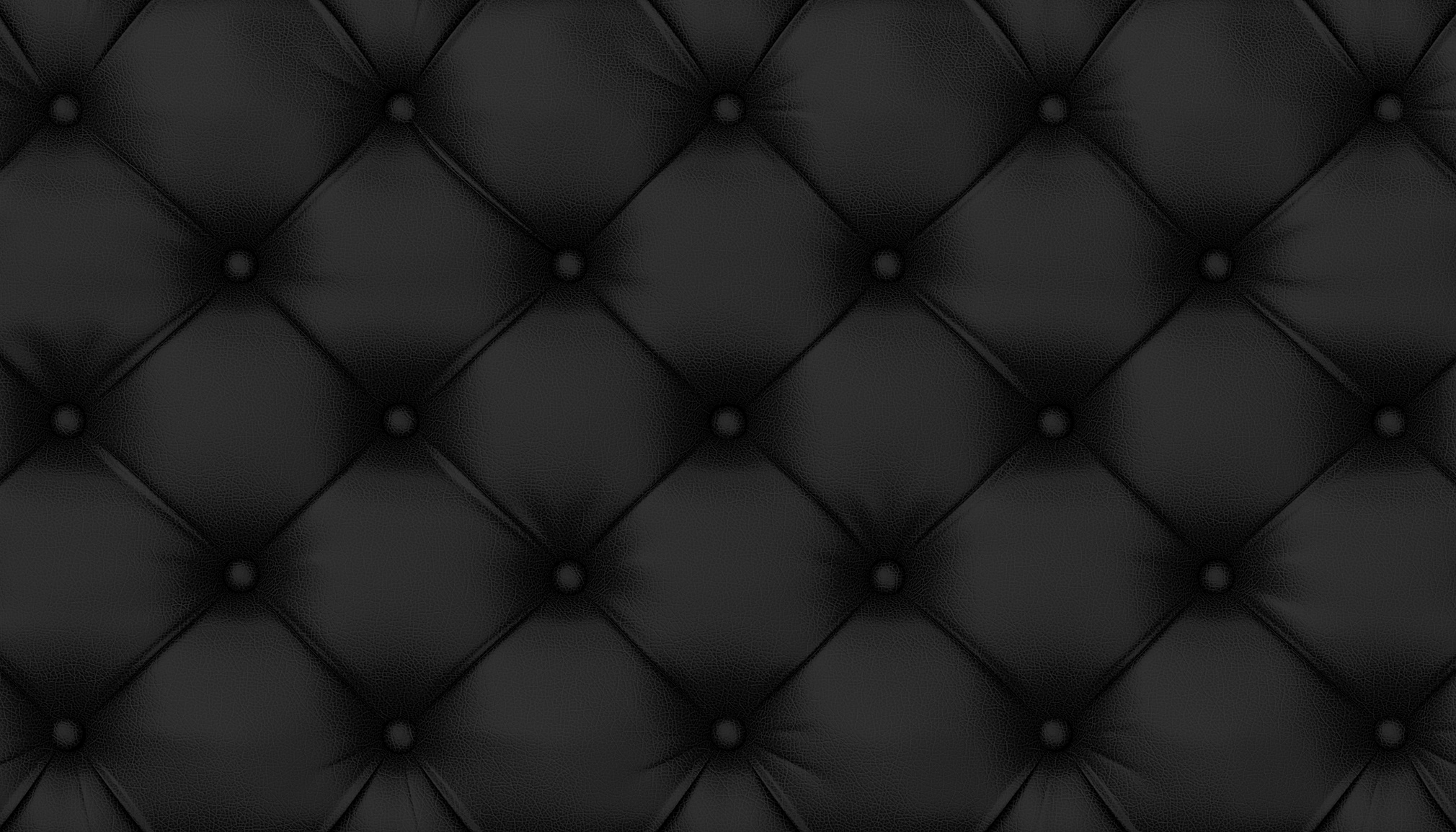 Tufted Black Leather Background
